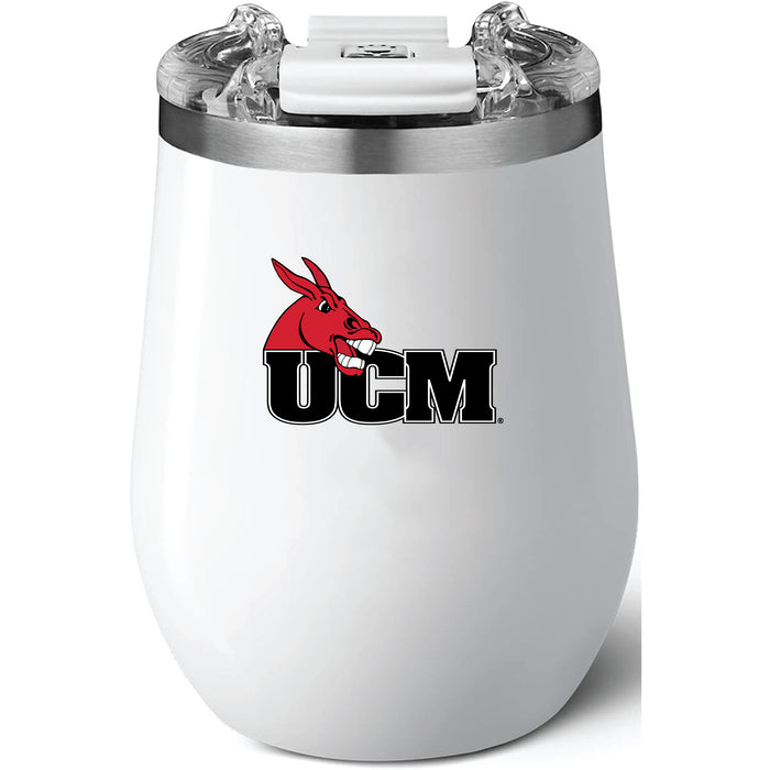 Brumate Uncorkd XL Wine Tumbler with Central Missouri Mules Primary Logo