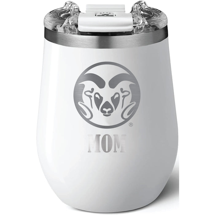 Brumate Uncorkd XL Wine Tumbler with Colorado State Rams Mom Primary Logo