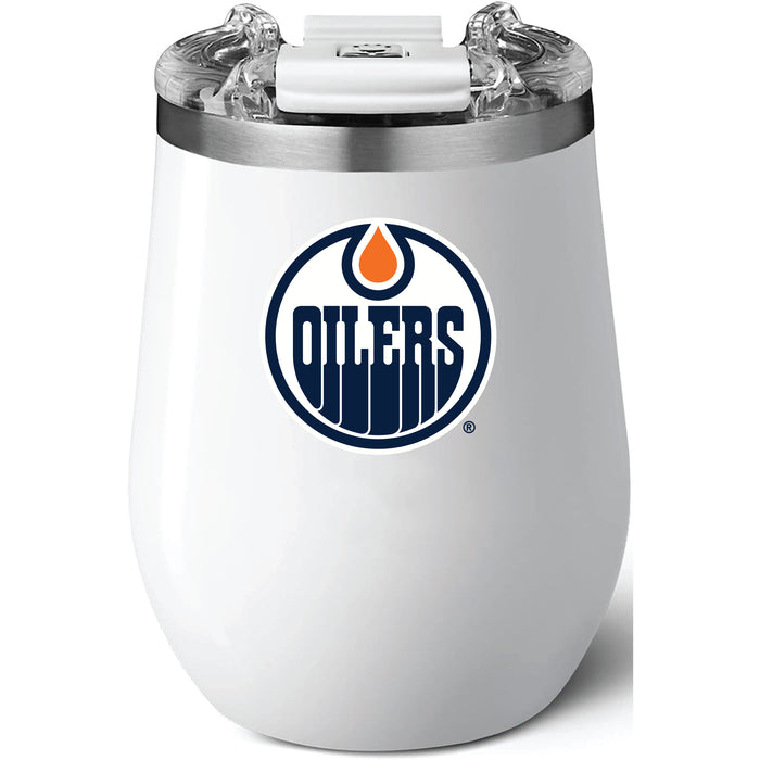 Brumate Uncorkd XL Wine Tumbler with Edmonton Oilers Primary Logo