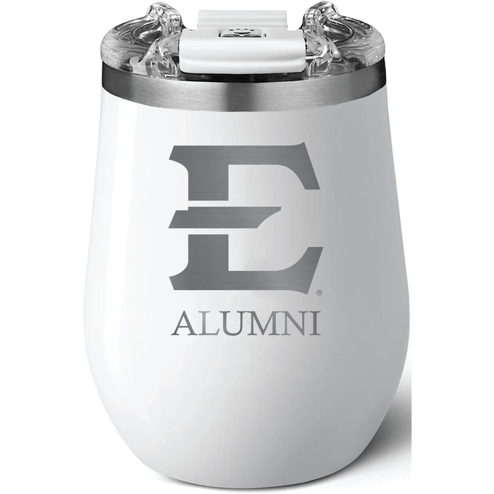 Brumate Uncorkd XL Wine Tumbler with Eastern Tennessee State Buccaneers Alumni Primary Logo