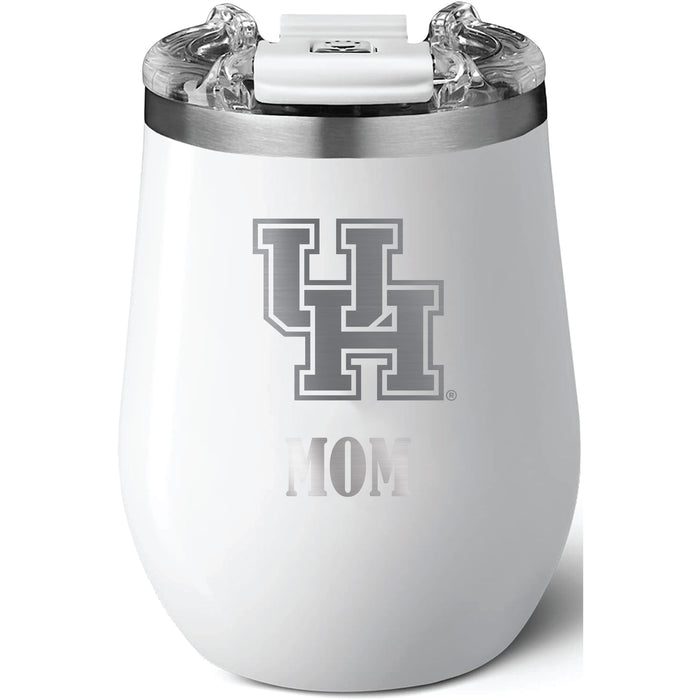 Brumate Uncorkd XL Wine Tumbler with Houston Cougars Mom Primary Logo
