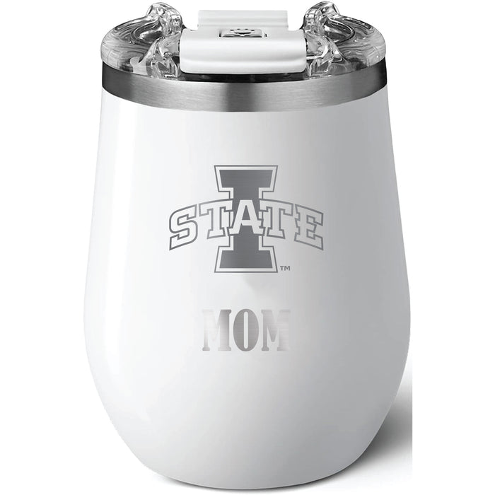Brumate Uncorkd XL Wine Tumbler with Iowa State Cyclones Mom Primary Logo