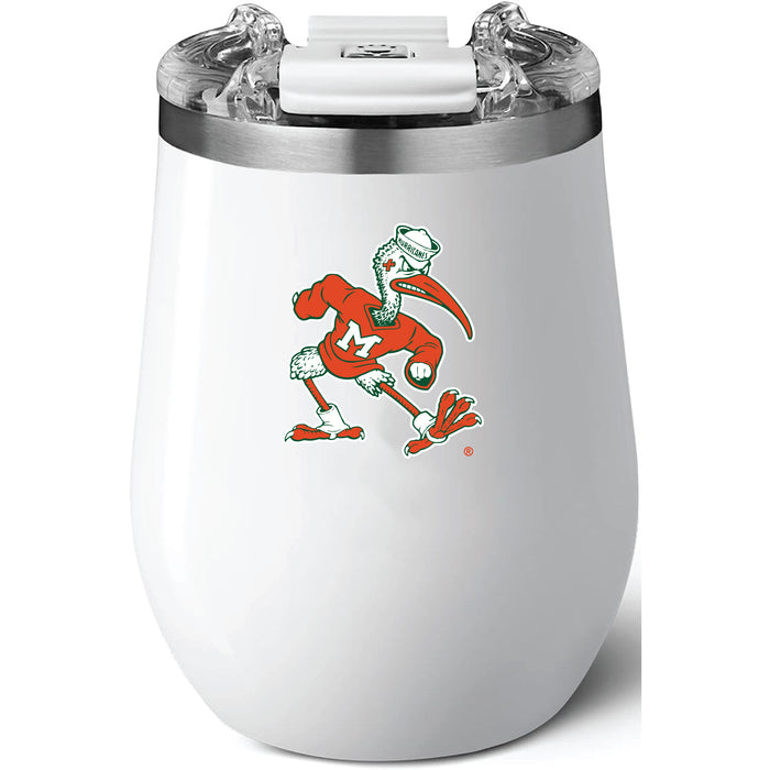 Brumate Uncorkd XL Wine Tumbler with Miami Hurricanes Secondary Logo