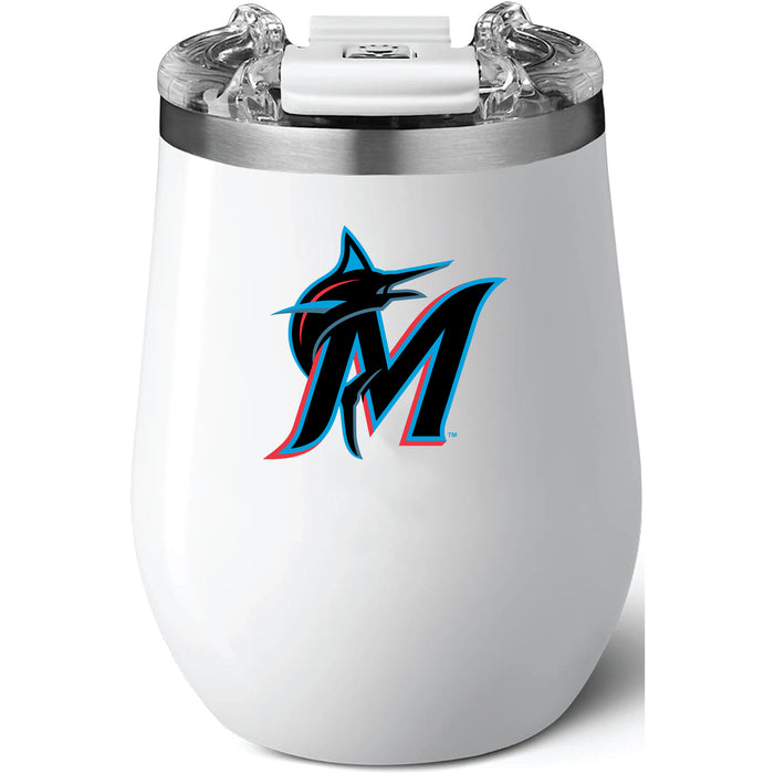 Brumate Uncorkd XL Wine Tumbler with Miami Marlins Secondary Logo