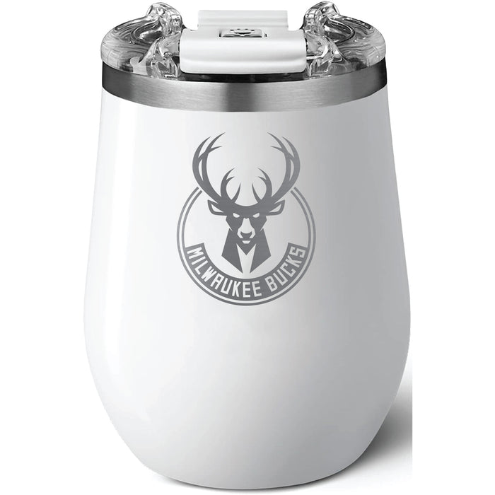 Brumate Uncorkd XL Wine Tumbler with Milwaukee Bucks Etched Primary Logo