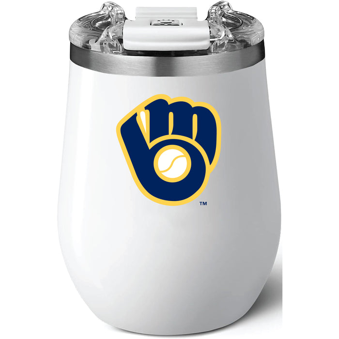 Brumate Uncorkd XL Wine Tumbler with Milwaukee Brewers Secondary Logo