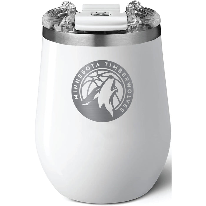 Brumate Uncorkd XL Wine Tumbler with Minnesota Timberwolves Etched Primary Logo