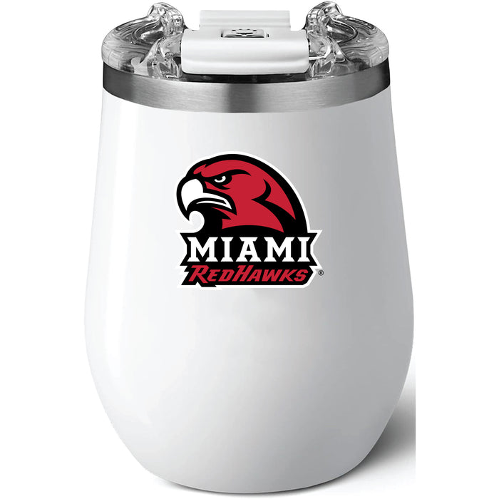 Brumate Uncorkd XL Wine Tumbler with Miami University RedHawks Secondary Logo