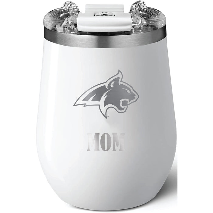 Brumate Uncorkd XL Wine Tumbler with Montana State Bobcats Mom Primary Logo