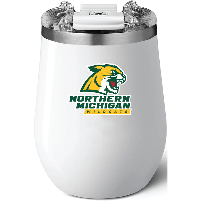 Brumate Uncorkd XL Wine Tumbler with Northern Michigan University Wildcats Primary Logo