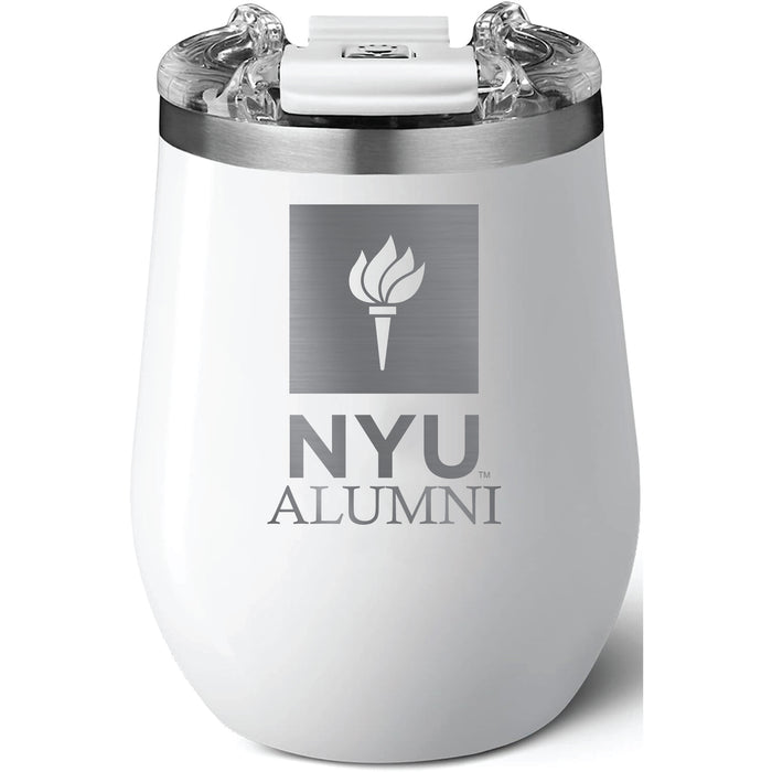 Brumate Uncorkd XL Wine Tumbler with NYU Alumni Primary Logo