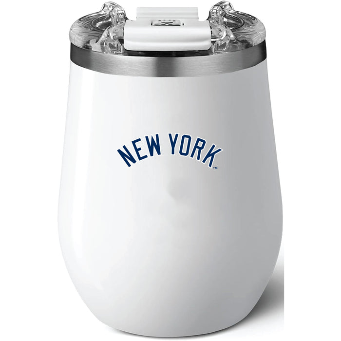 Brumate Uncorkd XL Wine Tumbler with New York Yankees Wordmark Logo