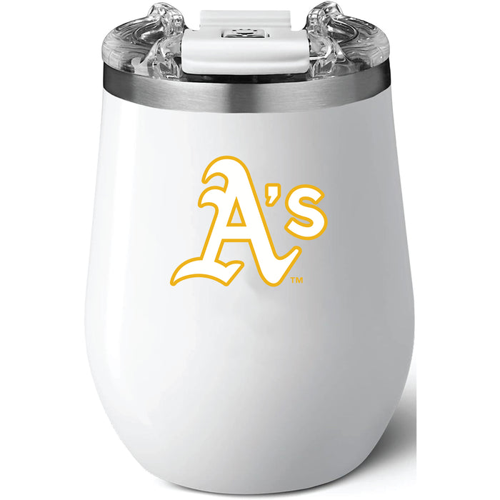 Brumate Uncorkd XL Wine Tumbler with Oakland Athletics Primary Logo