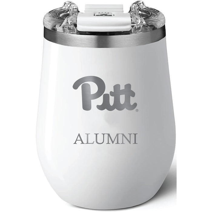 Brumate Uncorkd XL Wine Tumbler with Pittsburgh Panthers Alumni Primary Logo