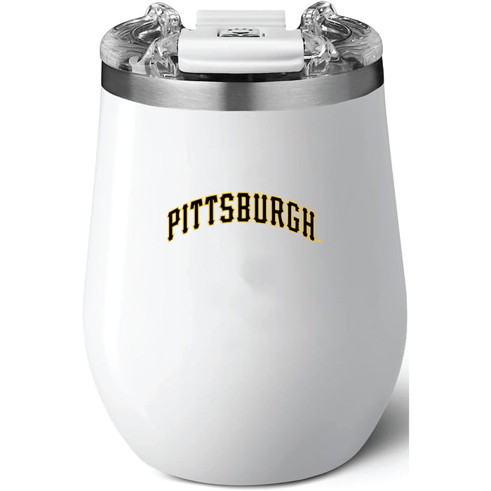 Brumate Uncorkd XL Wine Tumbler with Pittsburgh Pirates Wordmark Logo