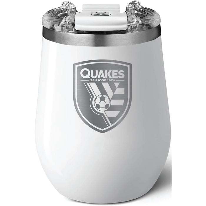Brumate Uncorkd XL Wine Tumbler with San Jose Earthquakes Primary Logo