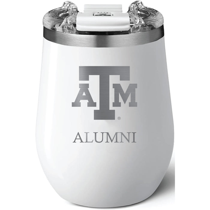 Brumate Uncorkd XL Wine Tumbler with Texas A&M Aggies Alumni Primary Logo