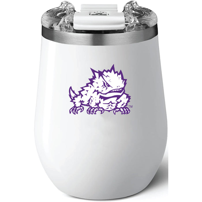 Brumate Uncorkd XL Wine Tumbler with Texas Christian University Horned Frogs Secondary Logo