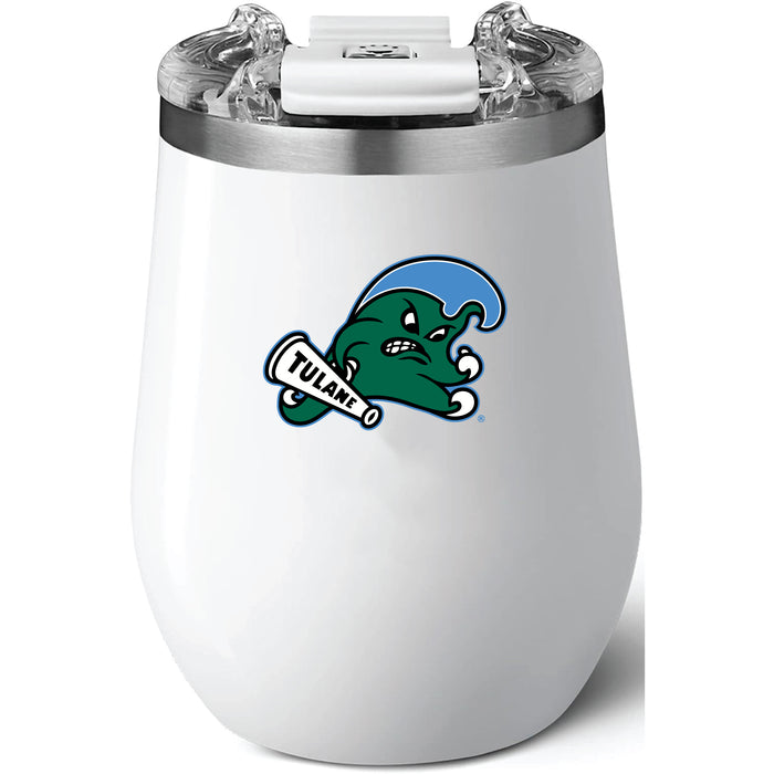 Brumate Uncorkd XL Wine Tumbler with Tulane Green Wave Primary Logo