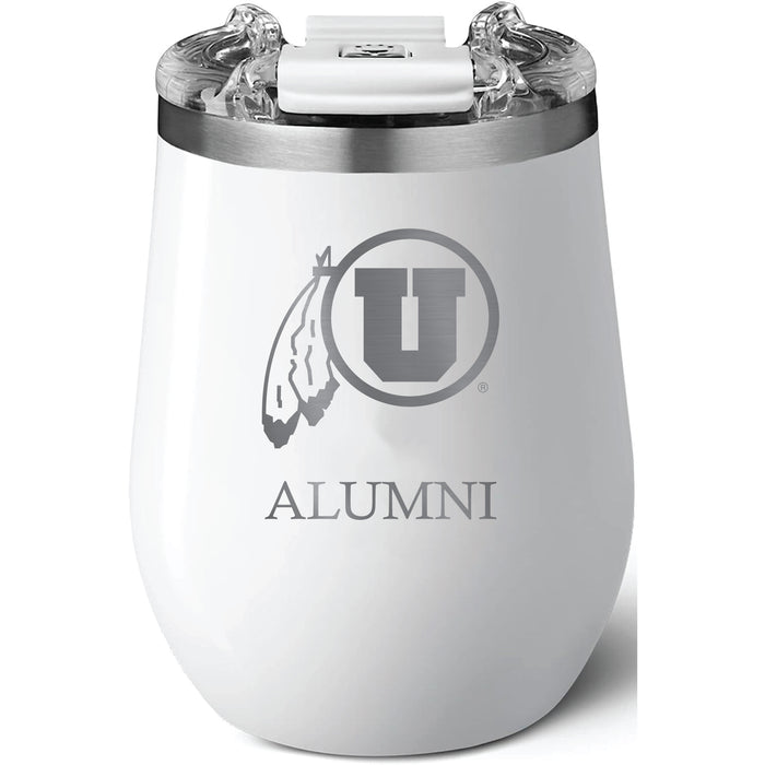 Brumate Uncorkd XL Wine Tumbler with Utah Utes Alumni Primary Logo