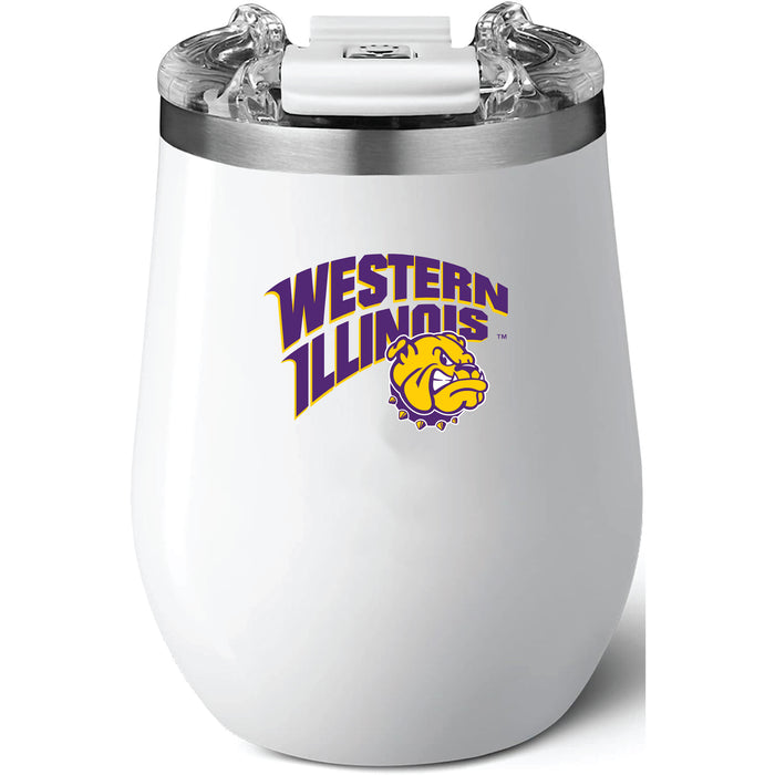 Brumate Uncorkd XL Wine Tumbler with Western Illinois University Leathernecks Primary Logo