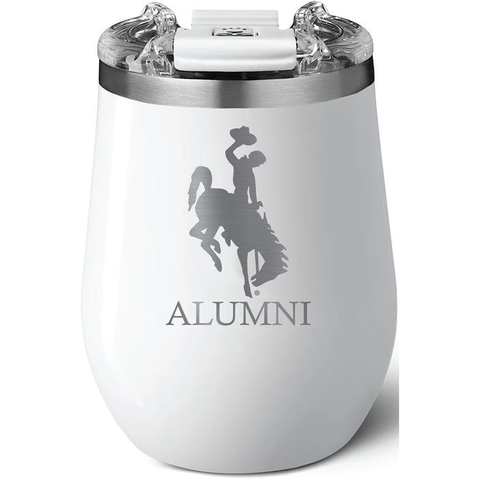 Brumate Uncorkd XL Wine Tumbler with Wyoming Cowboys Alumni Primary Logo
