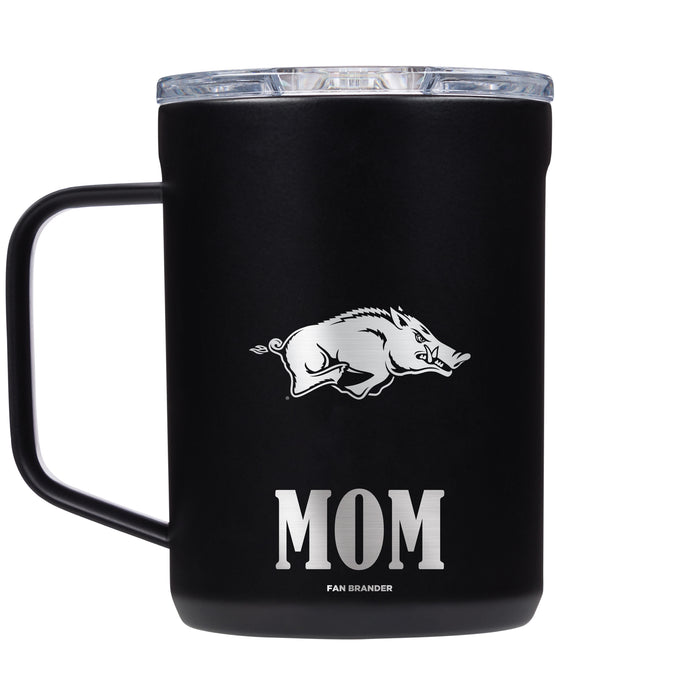 Corkcicle Coffee Mug with Arkansas Razorbacks Mom and Primary Logo