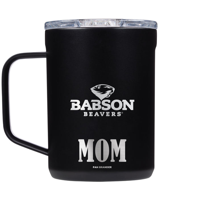 Corkcicle Coffee Mug with Babson University Mom and Primary Logo