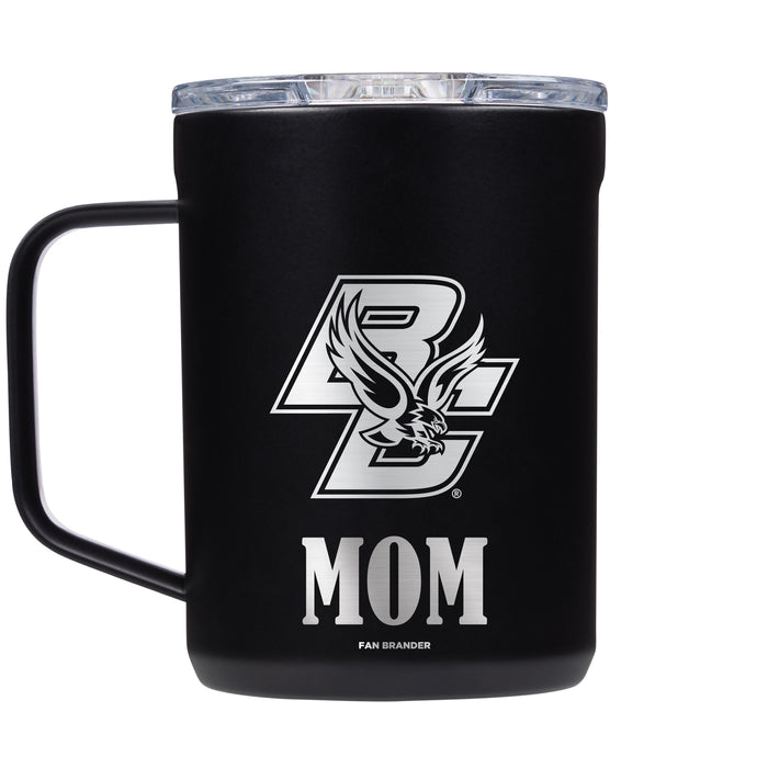 Corkcicle Coffee Mug with Boston College Eagles Mom and Primary Logo