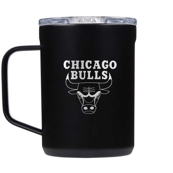 Corkcicle Coffee Mug with Chicago Bulls Etched Primary Logo