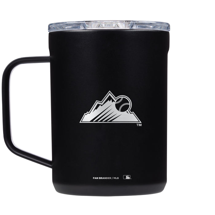Corkcicle Coffee Mug with Colorado Rockies Etched Secondary Logo