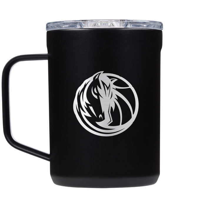 Corkcicle Coffee Mug with Dallas Mavericks Etched Primary Logo