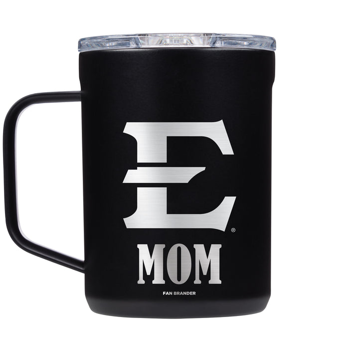 Corkcicle Coffee Mug with Eastern Tennessee State Buccaneers Mom and Primary Logo