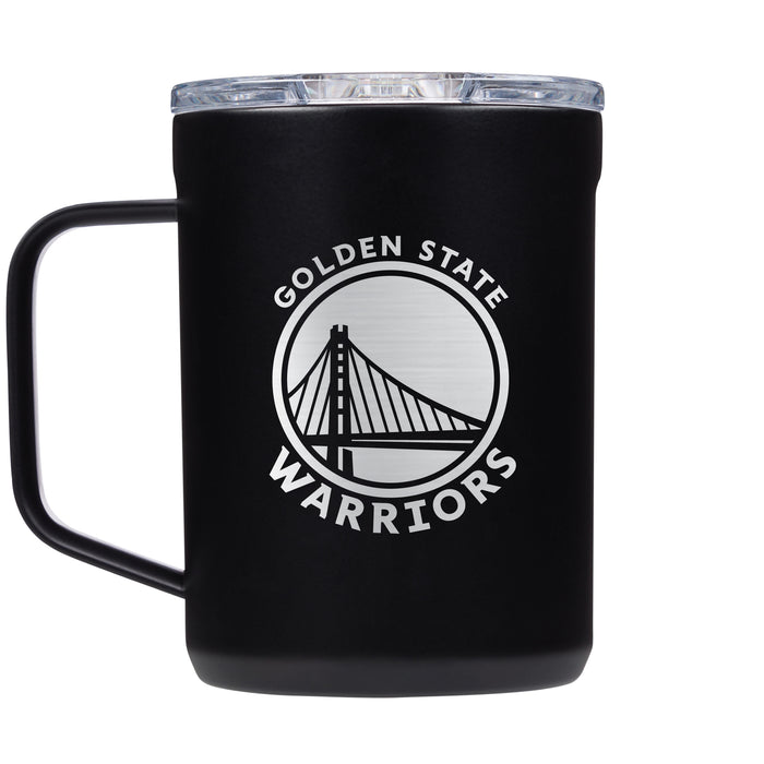 Corkcicle Coffee Mug with Golden State Warriors Etched Primary Logo