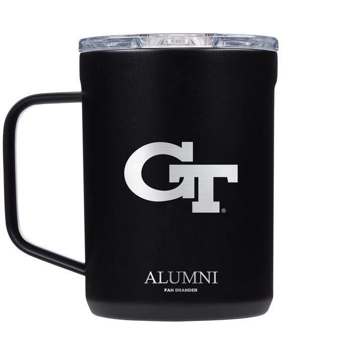 Corkcicle Coffee Mug with Georgia Tech Yellow Jackets Alumni Primary Logo