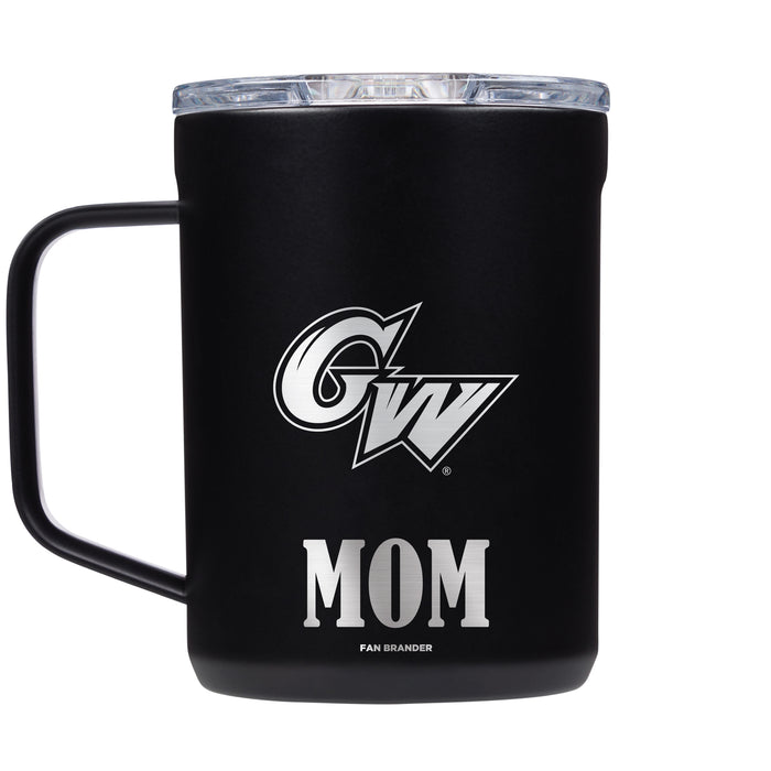 Corkcicle Coffee Mug with George Washington Colonials Mom and Primary Logo