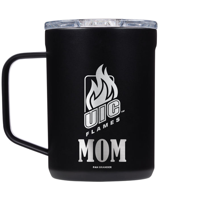 Corkcicle Coffee Mug with Illinois @ Chicago Flames Mom and Primary Logo