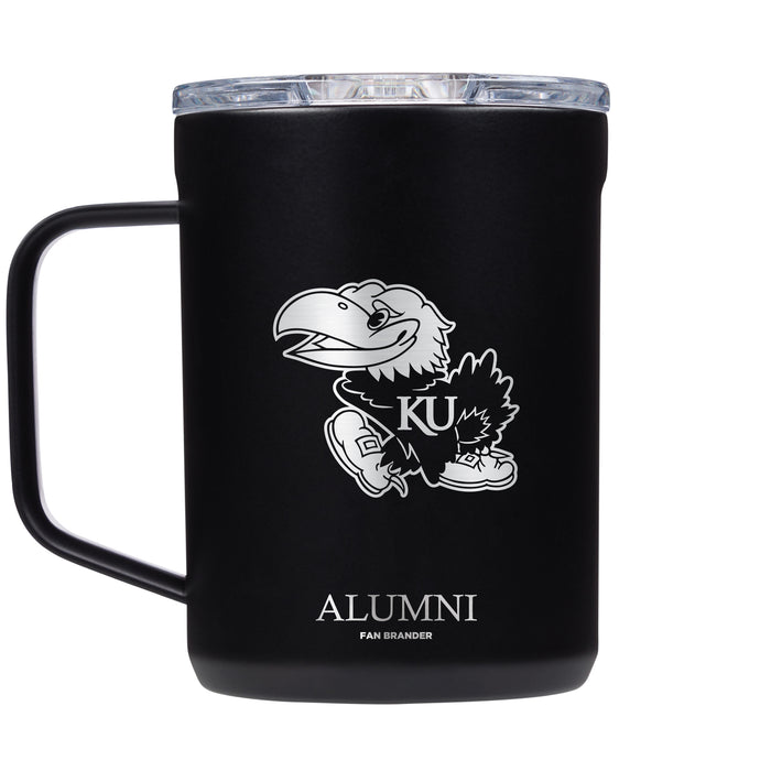 Corkcicle Coffee Mug with Kansas Jayhawks Alumni Primary Logo