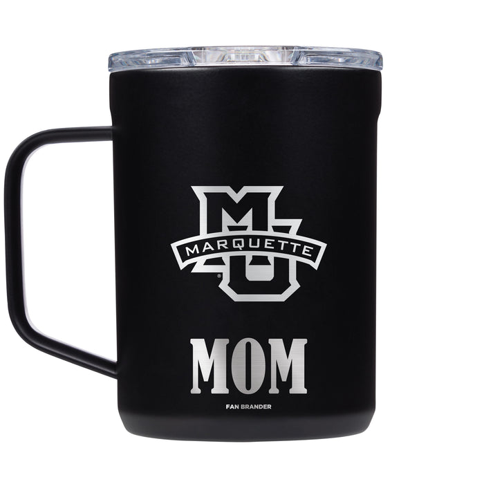 Corkcicle Coffee Mug with Marquette Golden Eagles Mom and Primary Logo