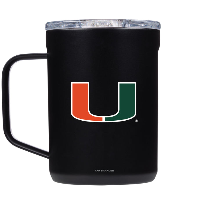 Corkcicle Coffee Mug with Miami Hurricanes Primary Logo