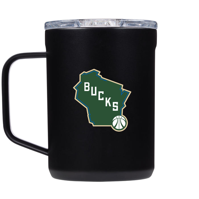 Corkcicle Coffee Mug with Milwaukee Bucks Alternate 2 Logo