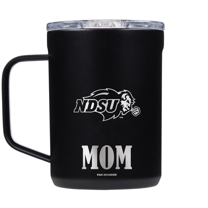 Corkcicle Coffee Mug with North Dakota State Bison Mom and Primary Logo