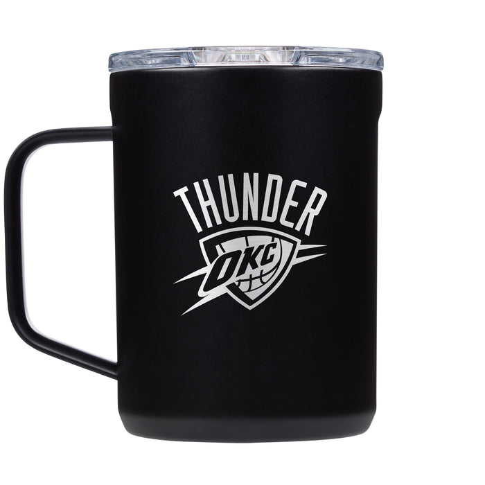 Corkcicle Coffee Mug with Oklahoma City Thunder Etched Primary Logo