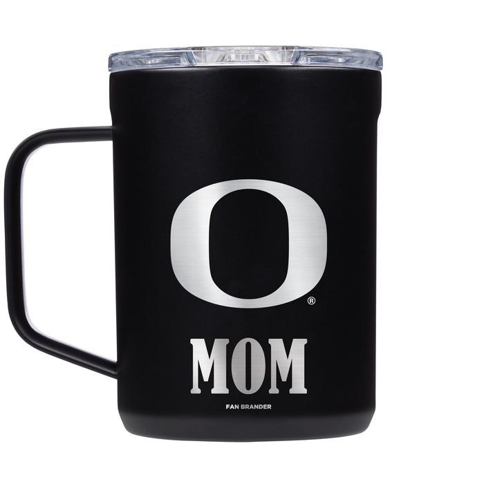 Corkcicle Coffee Mug with Oregon Ducks Mom and Primary Logo