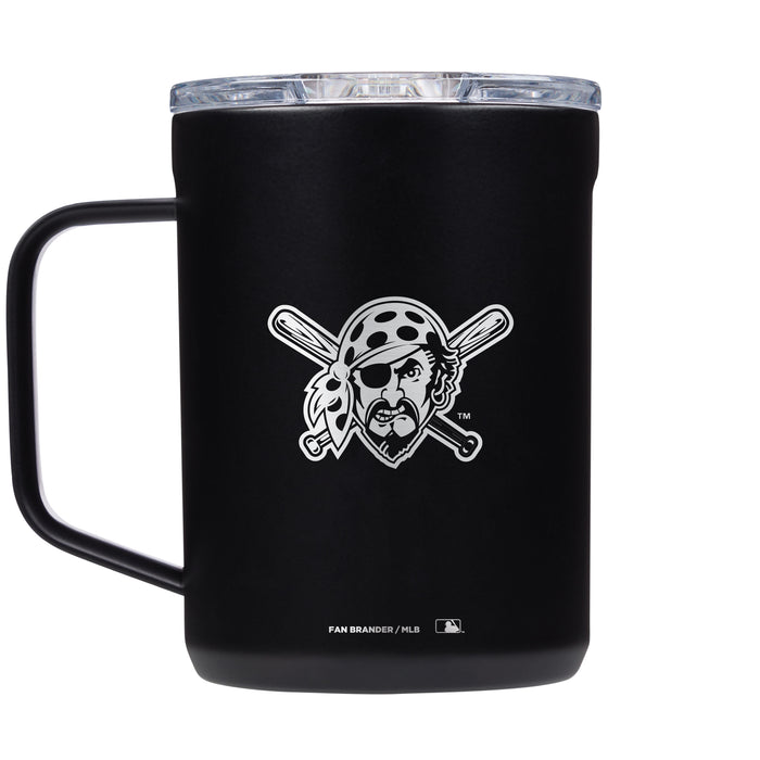 Corkcicle Coffee Mug with Pittsburgh Pirates Etched Secondary Logo