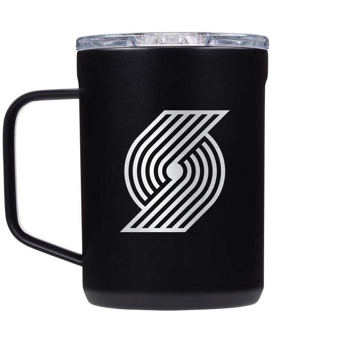 Corkcicle Coffee Mug with Portland Trailblazers Etched Primary Logo