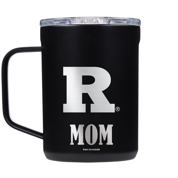 Corkcicle Coffee Mug with Rutgers Scarlet Knights Mom and Primary Logo