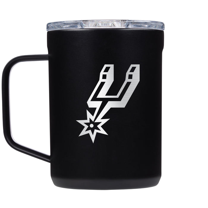 Corkcicle Coffee Mug with San Antonio Spurs Etched Primary Logo