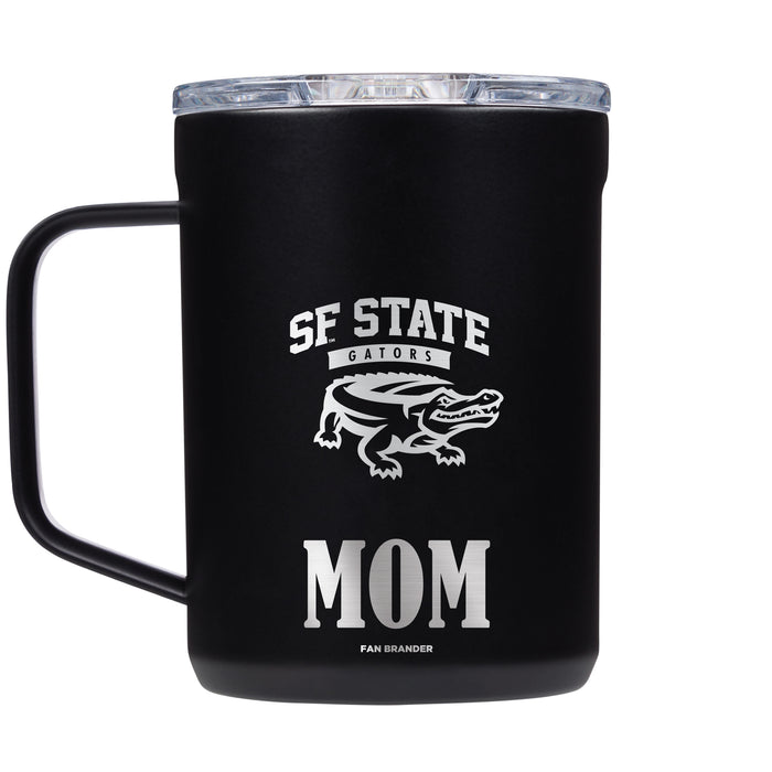 Corkcicle Coffee Mug with San Francisco State U Gators Mom and Primary Logo