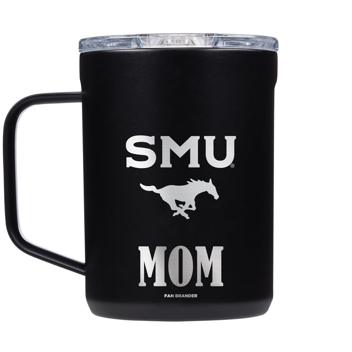 Corkcicle Coffee Mug with SMU Mustangs Mom and Primary Logo